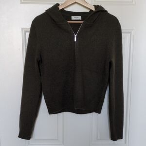 Aritzia Essential Cashmere Zip Up